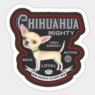 Cute Funny Chi Chihuahua Vintage Dog Sticker